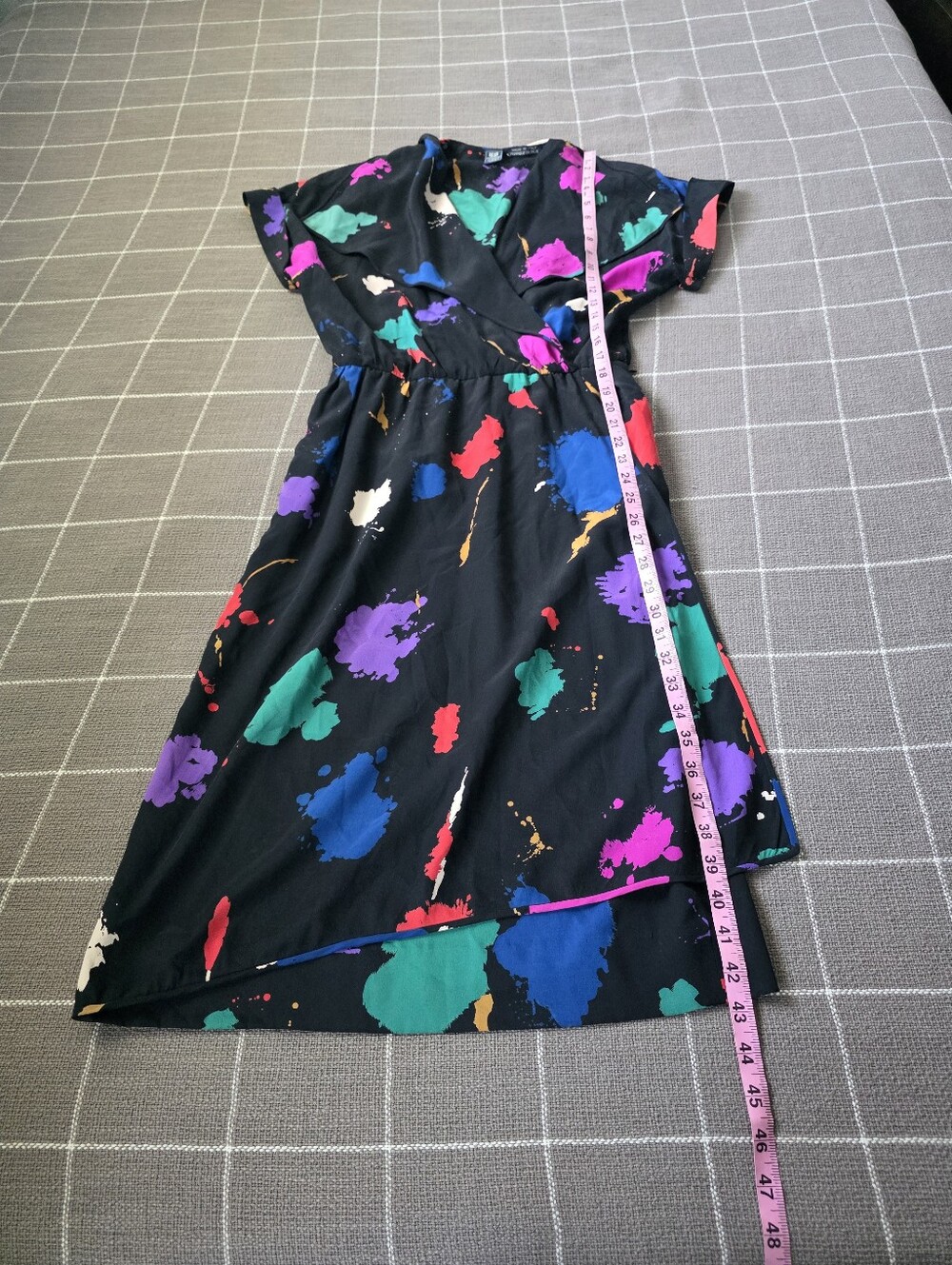 Vtg 80s Silk Emanuel Ungaro Paris Dress Made In Italy - Picture 5 of 6